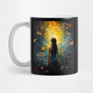 Butterflies art, butterflies girl lover Mug